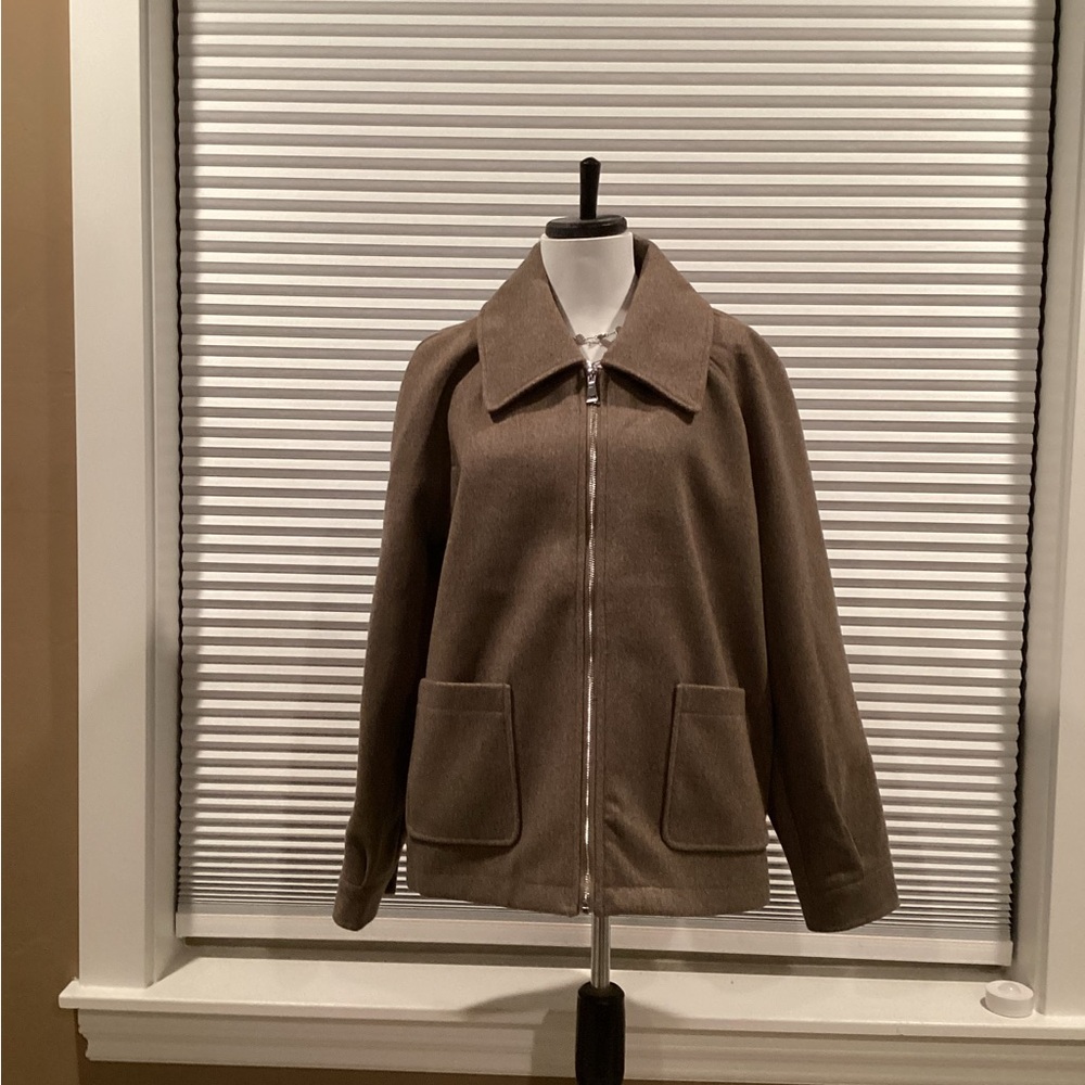 Brown Zip-Up Jacket